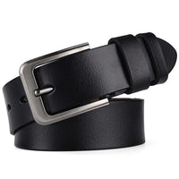 Men's needle buckle belt retro pants belt pure cowhide leather belt